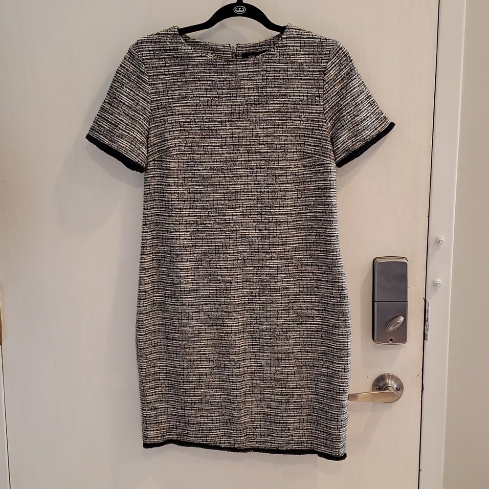 New Look Black & White Tweed Dress 6 NWT